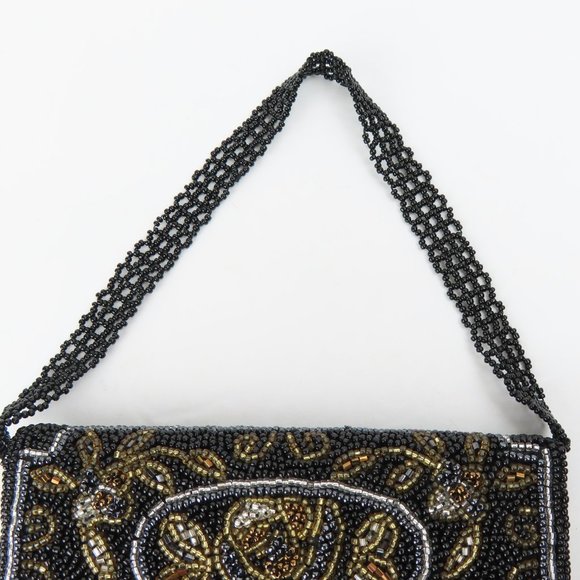 La Regale Fully Beaded Purse Clutch Wristlet - Picture 4 of 11